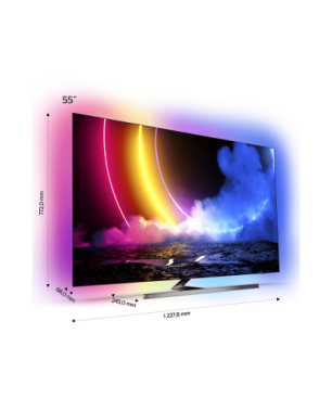 PHILIPS 55OLED856/12 OLED TV (Flat, 55 Zoll / 139 cm, UHD 4K, SMART TV, Ambilight, Android TV? 10 (Q))