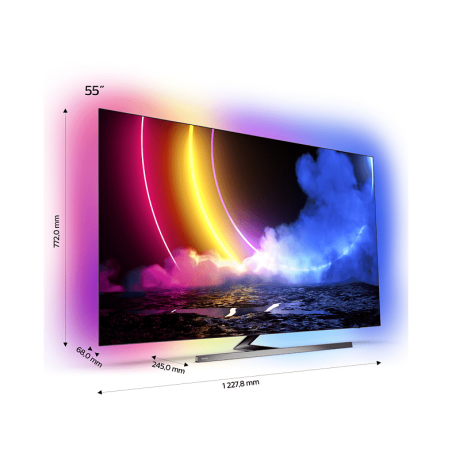 PHILIPS 55OLED856/12 OLED TV (Flat, 55 Zoll / 139 cm, UHD 4K, SMART TV, Ambilight, Android TV? 10 (Q))