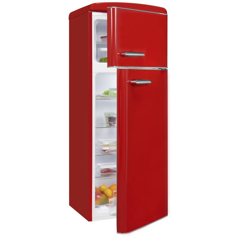 EXQUISIT RKGC270-45-H-160E rot Kühl- und Gefrierkombination (E, 1465 mm hoch, Rot) EXQUISIT RKGC270-45-H-160E rot Kühl- und Gefrierkombination (E, 1465 mm hoch, Rot)