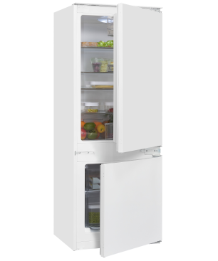 EXQUISIT EKGC225-40-110F weiss Kühl- und Gefrierkombination (F, 1440 mm hoch, Weiß)