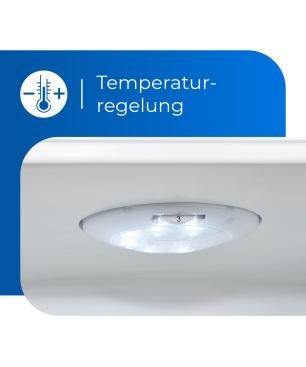 EXQUISIT EKGC225-40-110F weiss Kühl- und Gefrierkombination (F, 1440 mm hoch, Weiß)