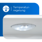 EXQUISIT EKGC225-40-110F weiss Kühl- und Gefrierkombination (F, 1440 mm hoch, Weiß)