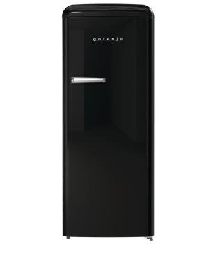 GORENJE ORB615DBK Retro Collection Kühlschrank (D, 1525 mm hoch, Schwarz)