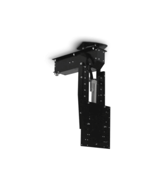 CLEVERUP pushMAXI-TELE-ROTO TV Deckenhalterung, schwarz