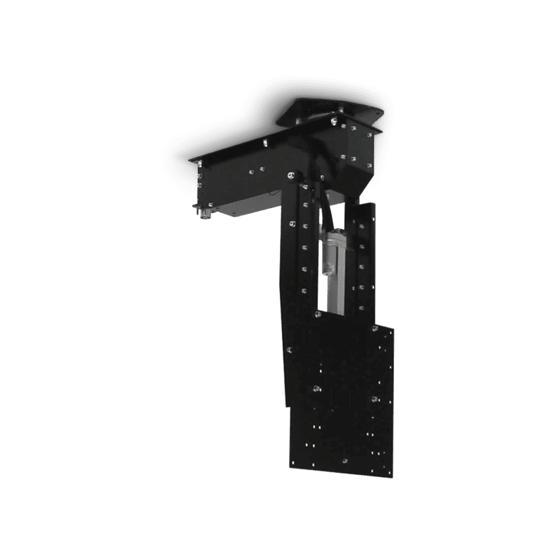 CLEVERUP pushMAXI-TELE-ROTO TV Deckenhalterung, schwarz