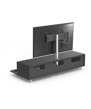 JUST BY SPECTRAL TV-Soundbar-Lowboard mit TV-Halterung VESA600. JRL 1654T. Breite 165cm. Black. TV-Soundbar-Lowboard