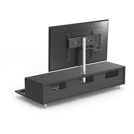 JUST BY SPECTRAL TV-Soundbar-Lowboard mit TV-Halterung VESA600. JRL 1654T. Breite 165cm. Black. TV-Soundbar-Lowboard