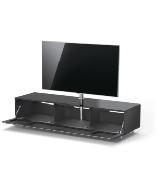 JUST BY SPECTRAL TV-Soundbar-Lowboard mit TV-Halterung VESA600. JRL 1654T. Breite 165cm. Black. TV-Soundbar-Lowboard