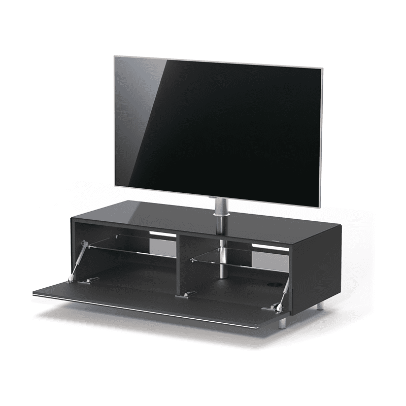 JUST BY SPECTRAL TV-Lowboard JRL 1100T mit TV-Halterung VESA600. Breite 111cm. Black. TV-Lowboard