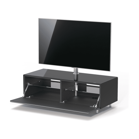 JUST BY SPECTRAL TV-Lowboard JRL 1100T mit TV-Halterung VESA600. Breite 111cm. Black. TV-Lowboard