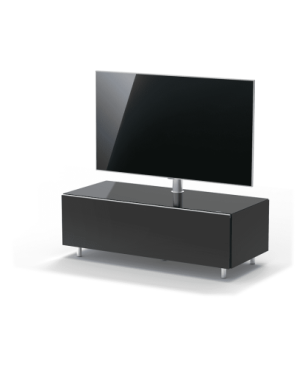 JUST BY SPECTRAL TV-Lowboard JRL 1100T mit TV-Halterung VESA600. Breite 111cm. Black. TV-Lowboard