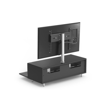 JUST BY SPECTRAL TV-Lowboard JRL 1100T mit TV-Halterung VESA600. Breite 111cm. Black. TV-Lowboard