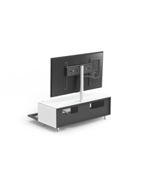 JUST BY SPECTRAL TV-Soundbar-Lowboard mit Soundbar-Ablage und TV-Halterung VESA400. JRL 1104T. Breite 111cm. Snow