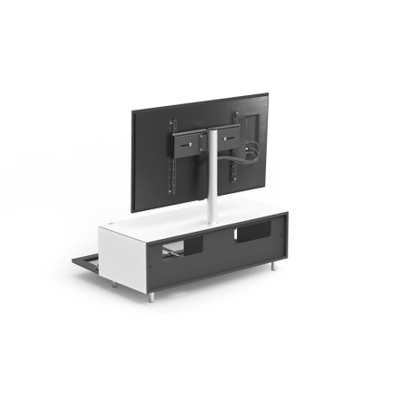 JUST BY SPECTRAL TV-Soundbar-Lowboard mit TV-Halterung VESA600. JRL 1104T. Breite 111cm. Snow. TV-Soundbar-Lowboard