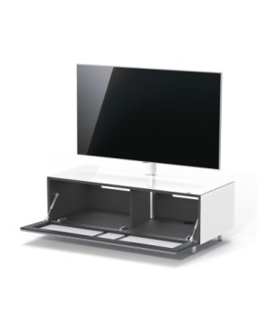 JUST BY SPECTRAL TV-Soundbar-Lowboard mit TV-Halterung VESA600. JRL 1104T. Breite 111cm. Snow. TV-Soundbar-Lowboard