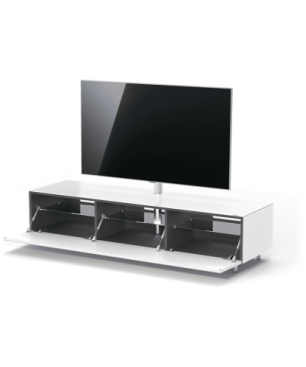 JUST BY SPECTRAL TV-Lowboard JRL 1650T mit TV-Halterung VESA400 . Breite 165cm. Snow. TV-Lowboard