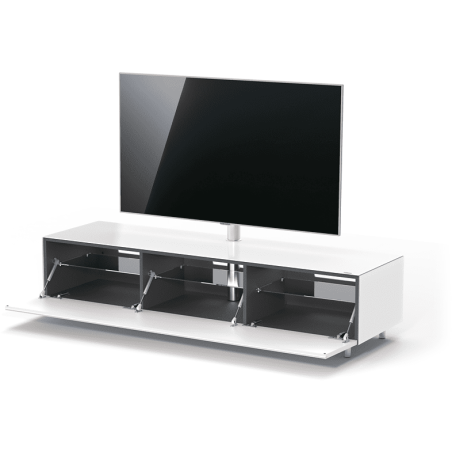 JUST BY SPECTRAL TV-Lowboard JRL 1650T mit TV-Halterung VESA400 . Breite 165cm. Snow. TV-Lowboard