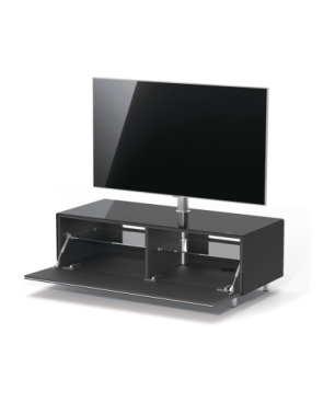 JUST BY SPECTRAL TV-Lowboard JRL 1100T mit TV-Halterung VESA400. Breite 111cm. Black. TV-Lowboard