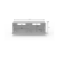 JUST BY SPECTRAL TV-Soundbar-Lowboard mit Soundbar-Ablage und TV-Halterung VESA400. JRL 1104T. Breite 111cm. Black