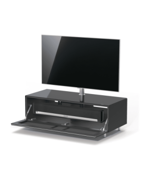 JUST BY SPECTRAL TV-Soundbar-Lowboard mit Soundbar-Ablage und TV-Halterung VESA400. JRL 1104T. Breite 111cm. Black