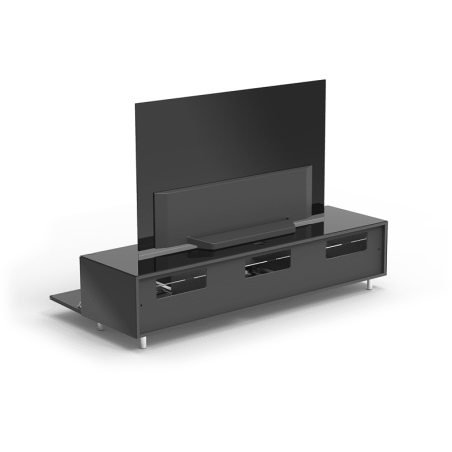 JUST BY SPECTRAL TV-Lowboard mit Schublade JRL 1650T-SL. Breite 165cm. Black. TV-Lowboard