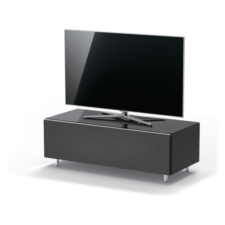 JUST BY SPECTRAL TV-Soundbar-Lowboard mit TV-Halterung VESA400. JRL 1104T. Breite 111cm. Black. TV-Soundbar-Lowboard