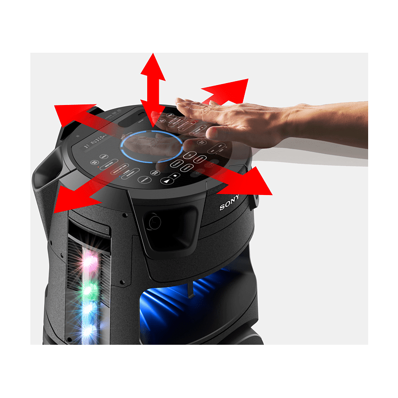 SONY MHC-V73D Partybox, Schwarz