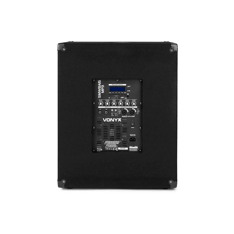 VONYX SMWBA15 PA-Aktiv-Subwoofer, Schwarz