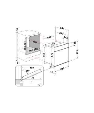 BAUKNECHT HEKO BLACK 500 P, Einbauherdset (Elektro-Kochfeld herdgebunden, A+, 65 Liter)