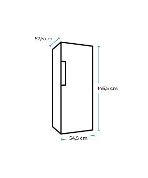 EXQUISIT RKGC270-45-H-160E magnolienweiss Kühl- und Gefrierkombination (E, 180 kWh, 1465 mm hoch, Magnolienweiß)