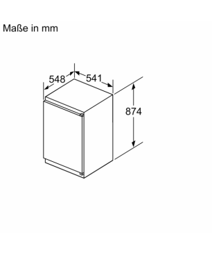 BOSCH KIR21NSE0 Kühlschrank (E, 874 mm hoch, Nicht zutreffend)