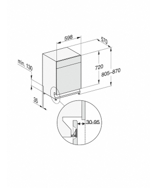MIELE G 7110 SCU AutoDos Geschirrspüler (unterbaufähig, 598 mm breit, 43 dB (A), B)