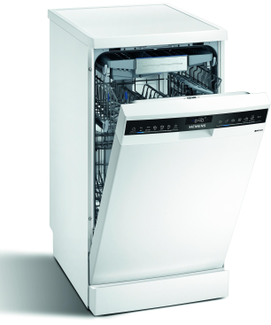 SIEMENS SR25ZW11ME iQ500 Geschirrspüler (unterbaufähig (Besteckschublade, 450 mm breit, 43 dB (A), C)