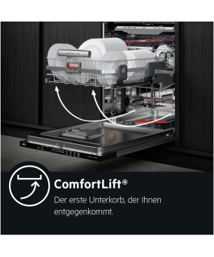 AEG FSK83827P Geschirrspüler (vollintegrierbar, 596 mm breit, 44 dB (A), D)
