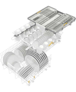 MIELE G 5210 SCU Active Plus Geschirrspüler (unterbaufähig, 600 mm breit, 45 dB (A), C)