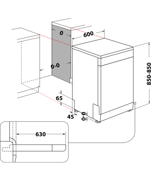 BAUKNECHT B7F HS51 X Geschirrspüler (freistehend, 600 mm breit, 41 dB (A), B)