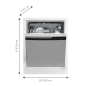 GRUNDIG GNUP4630XB Geschirrspüler (unterbaufähig, 598 mm breit, 42 dB (A), C)