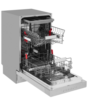 BAUKNECHT BSUO 3O33 PF X Geschirrspüler (unterbaufähig, 450 mm breit, 43 dB (A), D)