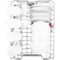 BAUKNECHT BSUO 3O33 PF X Geschirrspüler (unterbaufähig, 450 mm breit, 43 dB (A), D)