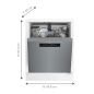 BEKO BDUN3844M0X Geschirrspüler (unterbaufähig, 598 mm breit, 43 dB (A), C)