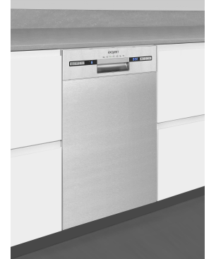 EXQUISIT EGSP9309-EF-030E inox Geschirrspüler (Einbaugerät (Besteckkorb, 448 mm breit, 47 dB (A), E)