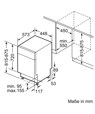 SIEMENS SR45ZS11ME iQ500 Geschirrspüler (unterbaufähig (Besteckschublade, 448 mm breit, 43 dB (A), C)