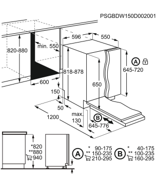 AEG FSB 53907 Z Geschirrspüler (vollintegrierbar (Besteckschublade, 596 mm breit, 44 dB (A), D)