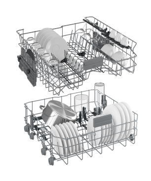 BEKO BDDN38530DD Unterbau-Geschirrspüler, integrierbar (unterbaufähig (Besteckkorb, 59,8 cm breit, 44 dB (A), D)