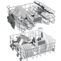 BEKO BDDN38530DD Unterbau-Geschirrspüler, integrierbar (unterbaufähig (Besteckkorb, 59,8 cm breit, 44 dB (A), D)