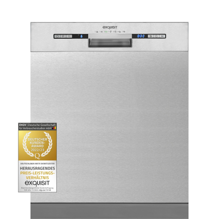 EXQUISIT EGSP9313-EF-030E inox Geschirrspüler (Einbaugerät (Besteckkorb, 598 mm breit, E)