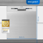 EXQUISIT EGSP9313-EF-030E inox Geschirrspüler (Einbaugerät (Besteckkorb, 598 mm breit, E)