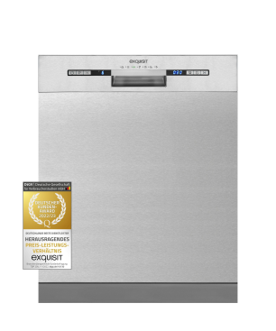 EXQUISIT EGSP9313-EF-030E inox Geschirrspüler (Einbaugerät (Besteckkorb, 598 mm breit, E)