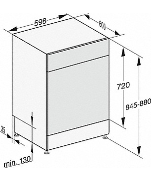 MIELE G 7200 SC Geschirrspüler (freistehend, 598 mm breit, 43 dB (A), A)