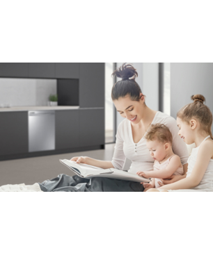 SAMSUNG DW 60 R 7050 SG/EG Geschirrspüler (teilintegrierbar (Besteckschublade, 598 mm breit, 44 dB (A), D)